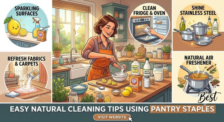 Easy Natural Cleaning Tips Using Pantry Staples