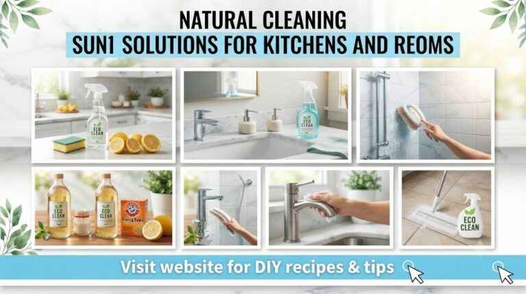 Natural Cleaning Solutions for Kitchens and Bathrooms