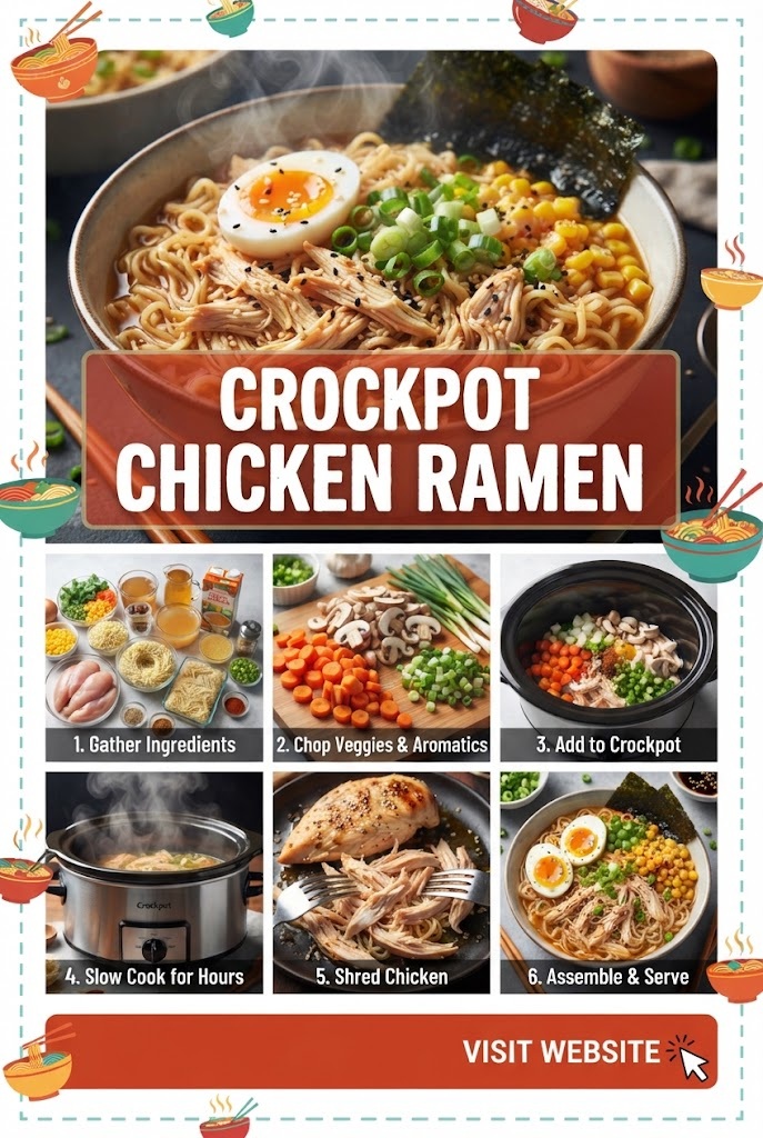 Crockpot Chicken Ramen