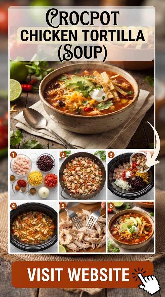 Crockpot Chicken Tortilla (Soup)