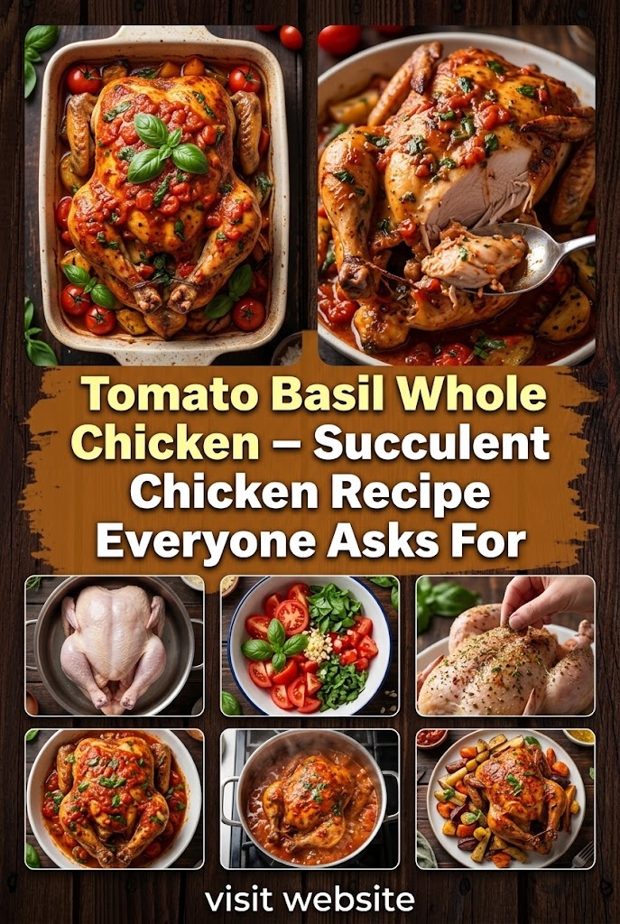 Tomato Basil Whole Chicken – Succulent Chicken Recipe Everyone Asks For