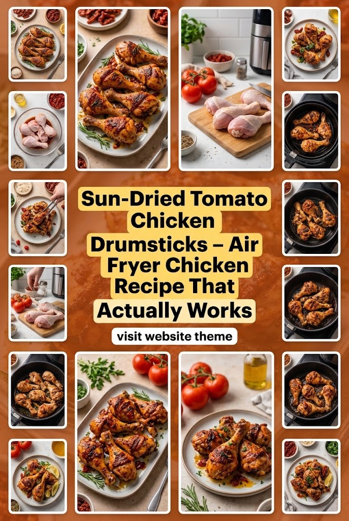 Sun-Dried Tomato Chicken Drumsticks – Air Fryer Chicken Recipe That Actually Works