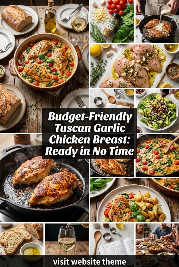 Budget-Friendly Tuscan Garlic Chicken Breast: Ready in No Time