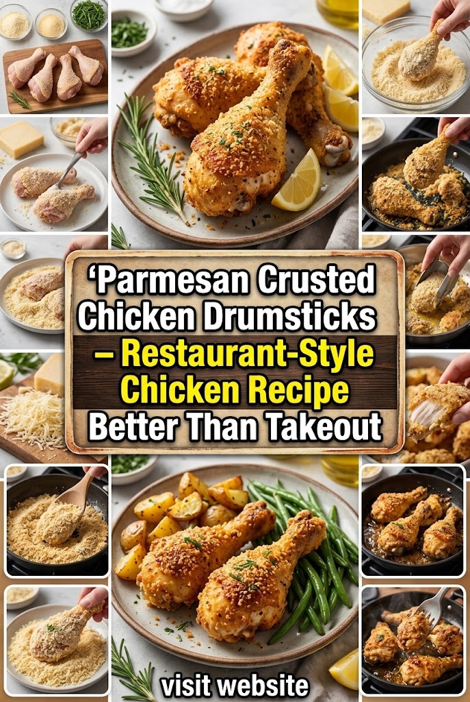 Parmesan Crusted Chicken Drumsticks – Restaurant-Style Chicken Recipe Better Than Takeout
